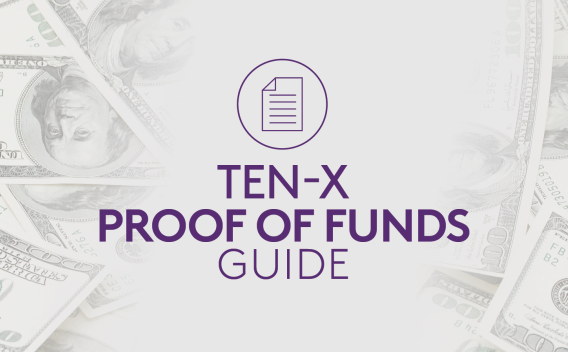 Ten-X Proof of Funds Guide